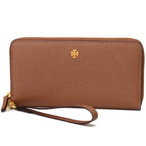 トリーバーチ 長財布 TORY BURCH レザー エマーソン ロゴ リストレット ジップ コンチネンタル 長財布 ムース 136110