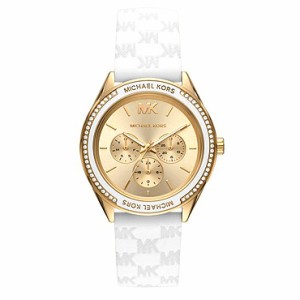 マイケルコース 時計 MK MICHAEL KORS ジェサ オーバーサイズ シリコン ステンレススチール ラインストーン ウォッチ 腕時計 ホワイト MK