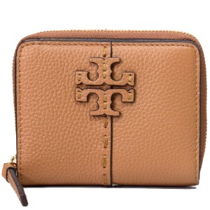 トリーバーチ 財布 TORY BURCH レザー マックグロー バイフォールド 二つ折り コンパクト財布 ティラミス 64522