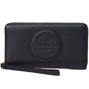 コーチ 長財布 COACH レザー デンプシー ロゴ パッチ ラージ iPhone スマホ フォン ウォレット リストレット 財布 ブラック C4111