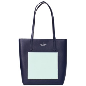 ケイトスペード バッグ katespade レザー デイリー カラーブロック ロゴ トートバッグ ブレイザーブルー K8213