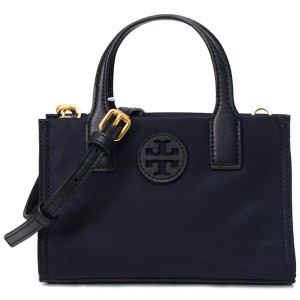 トリーバーチ バッグ TORY BURCH ナイロン レザー エラ ロゴ ミニ トート 2way クロスボディ 斜め掛け ショルダー ブラック 146437