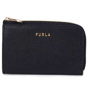 フルラ キーケース FURLA レザー クラシック キーフック キーリング付き ロゴ L字 ジップ 小銭入れ コインケース カードケース ネロ WR00