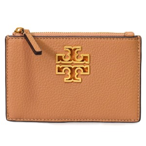 トリーバーチ カードケース TORY BURCH レザー ブリテン ロゴ ジップ 小物 定期入れ 小銭入れ コインケース ティラミス 141006