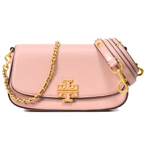 トリーバーチ バッグ TORY BURCH ぺブルレザー ブリテン コンバーチブル 2way フラップ チェーン ショルダー 斜めがけ クロスボディ バッ