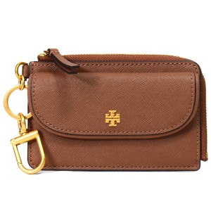 トリーバーチ コインケース TORY BURCH レザー エマーソン ロゴ コイン カード ポーチ キーフォブ ジップ 小銭入れ ムース 144673