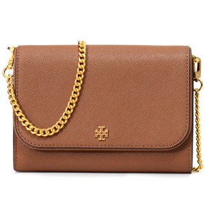 トリーバーチ バッグ TORY BURCH レザー エマーソン ロゴ チェーン ウォレット 2way クラッチ クロスボディ 斜めがけ ショルダーバッグ 