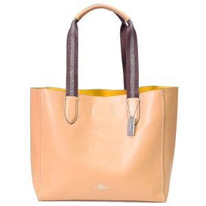 コーチ バッグ COACH ぺブルレザー ダービー トート ショルダーバッグ ラテ 58660