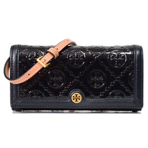 トリーバーチ バッグ TORY BURCH エンボスドレザー モノグラム ロゴ ウォレット 2way クラッチ クロスボディ 斜めがけ ショルダーバッグ 