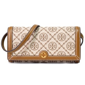 トリーバーチ バッグ TORY BURCH ジャガード レザー モノグラム ロゴ ウォレット 2way クラッチ クロスボディ 斜めがけ ショルダーバッグ