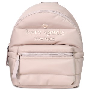 ケイトスペード バッグ katespade ナイロン エラ パフィー ラージ バックパック キルティング リュックサック ウォームベージュ KC550