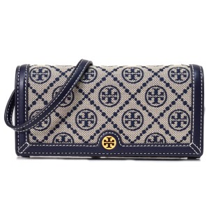 トリーバーチ バッグ TORY BURCH ジャガード レザー モノグラム ロゴ ウォレット 2way クラッチ クロスボディ 斜めがけ ショルダーバッグ