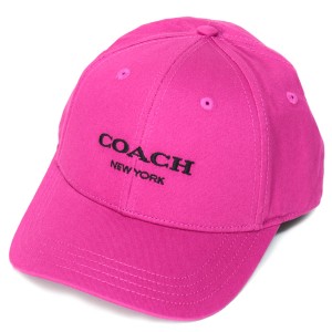 コーチ 帽子 COACH コットン シグネチャー ベースボール ハット ワンポイント ロゴ キャップ 帽子 ブライトバイオレット CH409