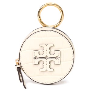 トリーバーチ コインケース TORY BURCH エンボスド クロコダイル レザー ロゴ コイン ポーチ キーフォブ ラウンド ジップ 小銭入れ アイ