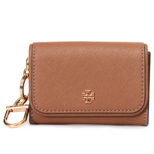 トリーバーチ カードケース TORY BURCH レザー エマーソン フラップ カード ID ポーチ キーフォブ 小銭入れ ムース 157146