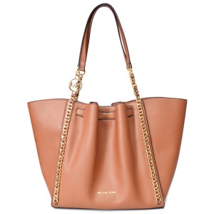 マイケルコース バッグ MICHAEL KORS レザー ベルト チェーン ラージ ショルダー トート バッグ ラゲージ 35H3G4MT7I