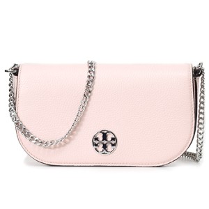 トリーバーチ バッグ TORY BURCH ぺブルレザー チェルシー ロゴ チェーン ウォレット クロスボディ 2way 斜めがけ ショルダーバッグ シェ