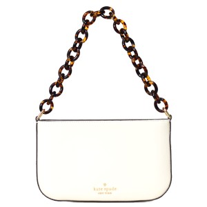 ケイトスペード バッグ katespade レザー べっ甲 レジン チェーン マディソン ロゴ スリム ポシェット ショルダー ハンドバッグ メレンゲ