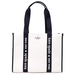 ケイトスペード バッグ katespade キャンバス ロゴ キップ ラージ トートバッグ ナチュラルマルチ KG765