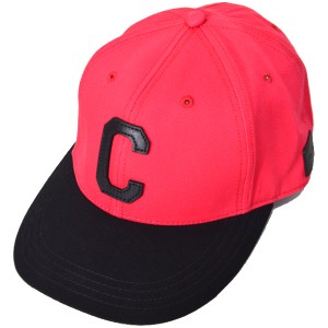 コーチ COACH ジャガード ワンポイント ロゴ キャップ 帽子 レッド×ブラック 21011