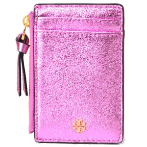 トリーバーチ 小物 TORY BURCH メタリック レザー スキニー コインケース 小銭入れ メタリックピンク 34272