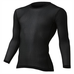 finetrack MEN'S SKIN MESH ファイントラック スキンメッシュ ロングスリーブ BLACK  インナー メンズ FUM0411