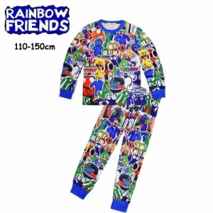 パジャマ 上下セット レインボー フレンズ ぬいぐるみroblox rainbow 長袖 Tシャツ パジャマ トップス キッズ 男の子 女の子 キャラクタ