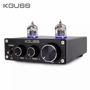 KGUSS T3 ミニ 6J1 プリアンプ 管アンプ HIFI オーディオ高音低音 調整 DC12V 未使用 カラー 「黒」 ■管KGUSS T3