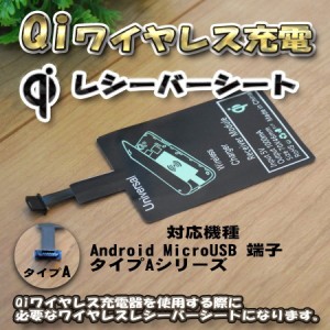 【No.3】 置くだけ充電可能 ワイヤレス充電 レシーバーシート Qi対応