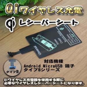 【No.4】 置くだけ充電可能 ワイヤレス充電 レシーバーシート Qi対応