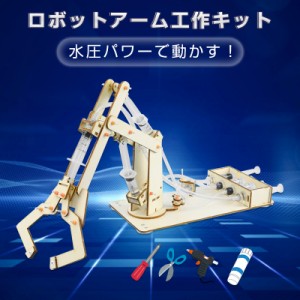 水圧式 ロボットアーム 工作キット 科学 小学生 子供 おもちゃ 圧力 ロボットハンド 自由研究 夏休み 冬休み 理科 科学 図工 プレゼント 