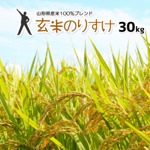 玄米 30kg (30kg×1) 送料無料 (地域限定) 玄米のりすけ 安い 30キロ 国内産