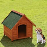 リッチェル　木製犬舎700　超小型〜中型犬用（犬小屋、ペットハウス）　（＊4t車以外での配送不可＊1Fエントランス渡し）