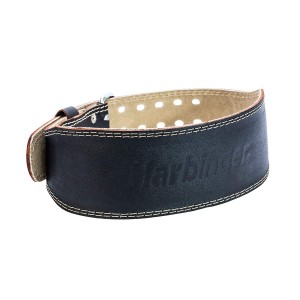 Harbinger ハービンジャー リフティングベルト レザーベルト ウエイトトレーニング ベルト 背中幅10.16cm 4 inch Padded Leather Belt 