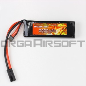 Option No.1 Lipo 30C 7.4V 2000mAh 電動ガン バッテリー