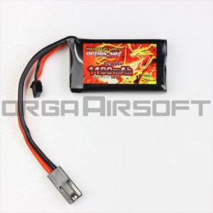 Option No.1 Lipo 30C 7.4V 1100mAh 電動ガン バッテリー