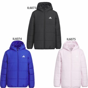 アディダス ジュニア キッズ エッセンシャル パデッド ジャケットジャケット U ES PADDED JKT アウター トップス 中綿 長袖 ブラック 黒 