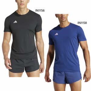 アディダス メンズ アディゼロ ADIZERO TEE ジョギング マラソン ランニングウェア トップス 半袖 スポーツ トレーニング ブラック 黒 ブ