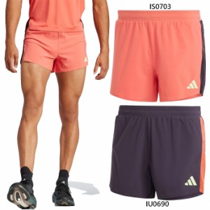 アディダス メンズ 駅伝 ランニングショーツ EKIDEN SHORT ジョギング マラソン ランニングウェア ボトムス ショートパンツ ブラック 黒 