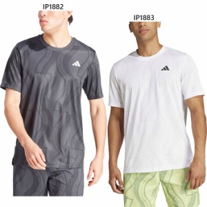 アディダス メンズ テニス クラブ M TENNIS CLUB グラフィック Tシャツ テニス バドミントンウェア トップス 半袖 ホワイト 白 ブラック 