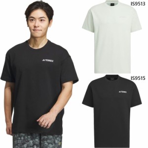 アディダス メンズ ナショナル ジオグラフィック AEROREADY グラフィック半袖Tシャツ アウトドアウェア トップス ブラック 黒 グリーン 