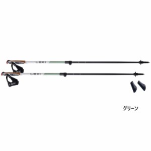 キャラバン メンズ レディース レキ LEKI スピン シャーク SL 登山用品 トレッキングポール ストック アウトドア グリーン 緑 送料無料 C