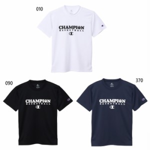 チャンピオン ジュニア キッズ ミニ ショートスリーブTシャツ バスケットボールウェア トップス 半袖 吸汗速乾 抗菌防臭 ホワイト 白 ブ