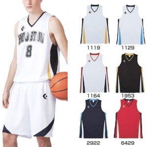 3S-2XO コンバース メンズ ジュニア ゲームウェア ゲームシャツ バスケットボールウェア トップス タンクトップ ノースリーブ 単品 上 ホ
