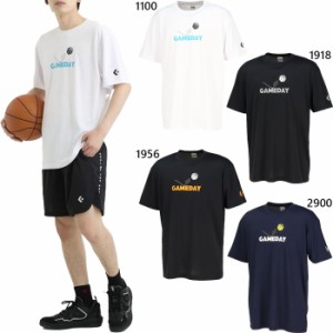 コンバース メンズ Tシャツ プリント バスケットボールウェア トップス 半袖Tシャツ ホワイト 白 ブラック 黒 ネイビー 送料無料 CONVERS