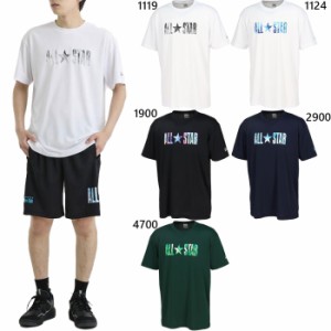 コンバース メンズ Tシャツ プリント バスケットボールウェア トップス 半袖Tシャツ ホワイト 白 ブラック 黒 ネイビー グリーン 緑 送料