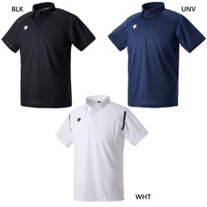 デサント メンズ ポロシャツ DTM-4000 ポロシャツ トップス トレーニングウェア 半袖 ホワイト 白 ブラック 黒 ネイビー 送料無料 DESCEN