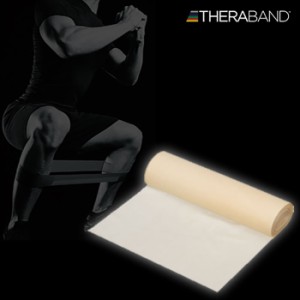 幅12.5cm×長さ5.4m ディーアンドエム メンズ レディース セラバンド THERABAND 強度レベル-2 トレーニングバンド エクササイズ マニュア