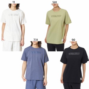 ヒュンメル メンズ レディース HMP 刺繍Tシャツ フィットネス トレーニングウェア トップス 半袖Tシャツ ホワイト 白 ブラック 黒 ネイビ