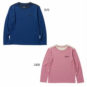 ジャックウルフスキン ジュニア キッズ アクタミック ロングスリーブ ACTAMIC LONGSLEEVE 長袖Tシャツ トップス 吸汗速乾 ピンク 送料無